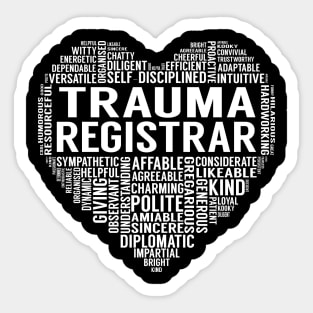 Trauma Registrar Heart Sticker